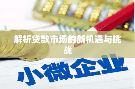 安定解析贷款市场的新机遇与挑战