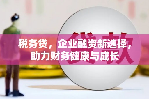 安定税务贷，企业融资新选择，助力财务健康与成长